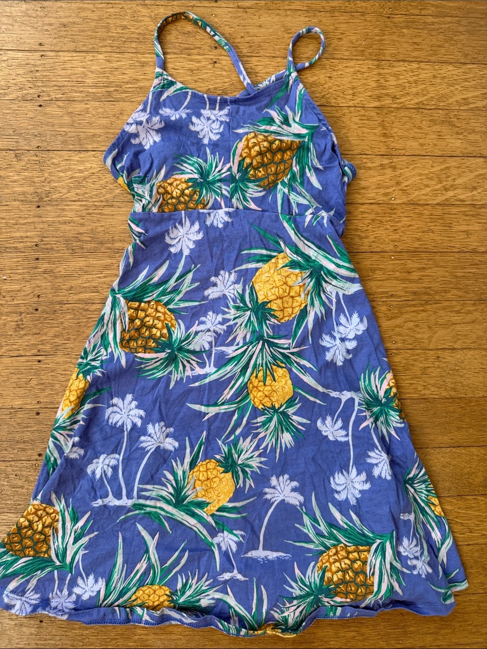 Girls old navy Pineapple Print Purple Sundress